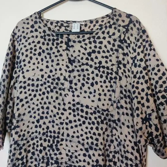 Osei Duro Nonna Maxi Dress Snake Bite XL Hand Dyed Belted Oversized Pockets Boho - Picture 7 of 15